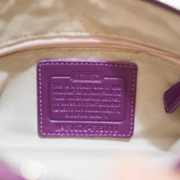 Crossbody/Shoulder Coach Bag - Purple - Picture 4 of 8